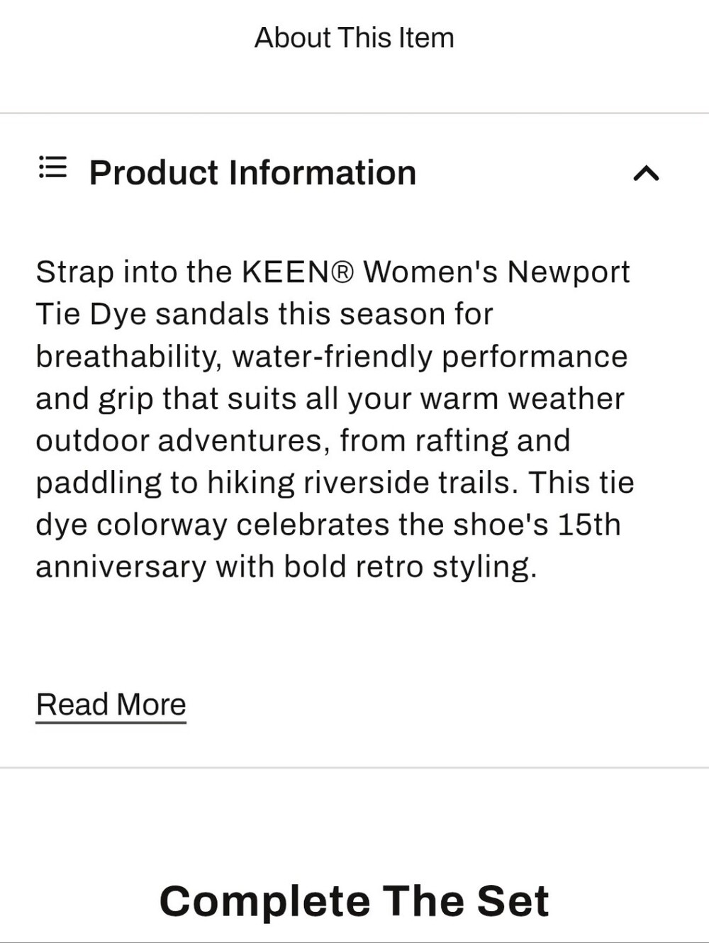 Keen Womans Tie-Dye Strap Newport Retro Sandal - Black with Rainbow - Picture 3 of 13